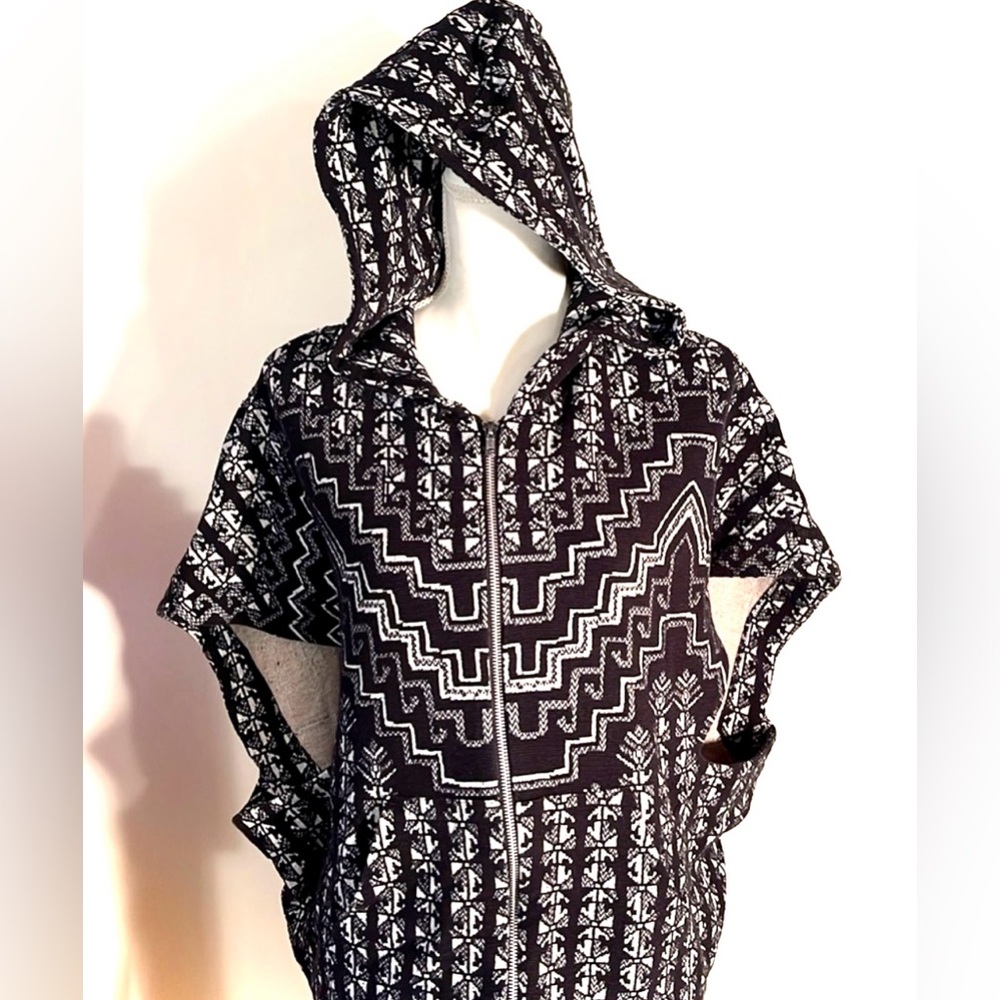 Mara Hoffman Dolman Aztec Pattern Zip Sweatshirt - image 2